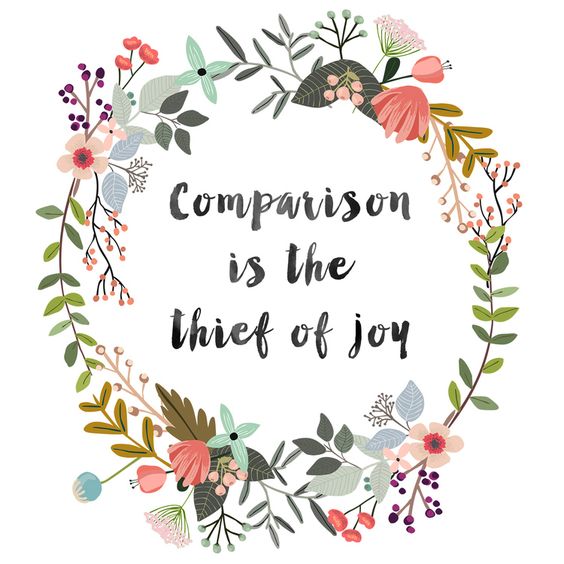 comparison is the thief of joy- soup of the day blog